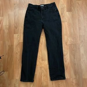 Lee Classic Fit At The Waist Black Straight Jeans 8 Petite